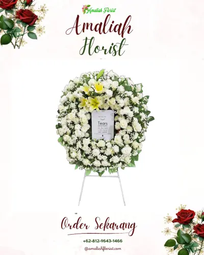 Krans Bunga Duka Cita di Tlogohendro